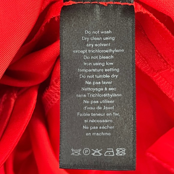 Rag & Bone Oman Red Wool Blend Trouser Pants Side Stripe Size 00 Career Modern - Picture 11 of 13